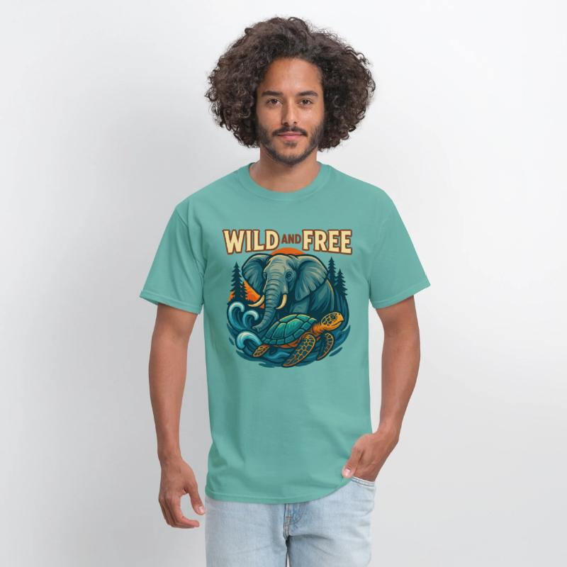 Wild and Free Unique Tee Concept