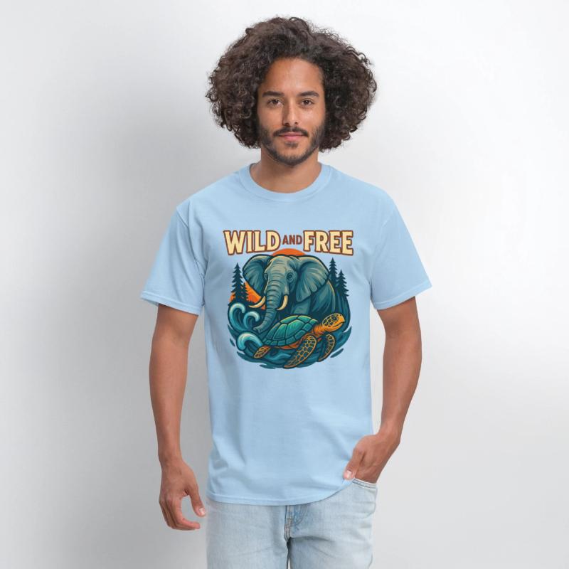 Wild and Free Unique Tee Concept