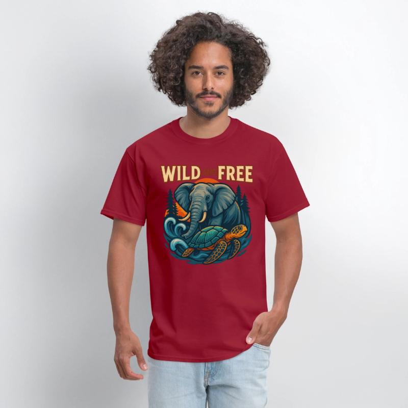 Wild and Free Unique Tee Concept