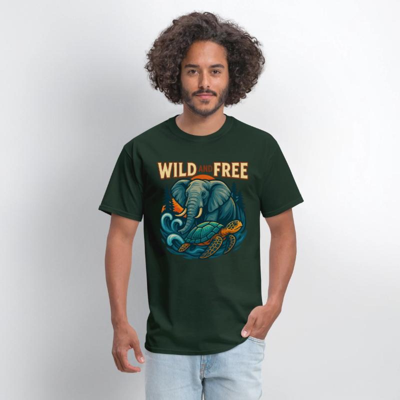 Wild and Free Unique Tee Concept
