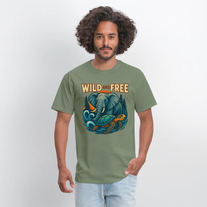 Wild and Free Unique Tee Concept