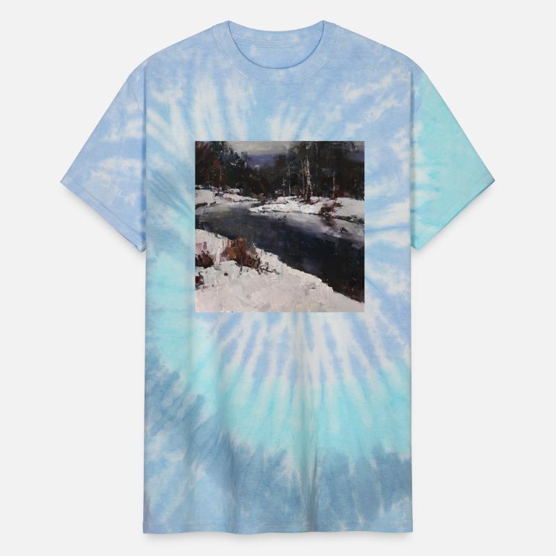 Winter Creek In Snow Oils