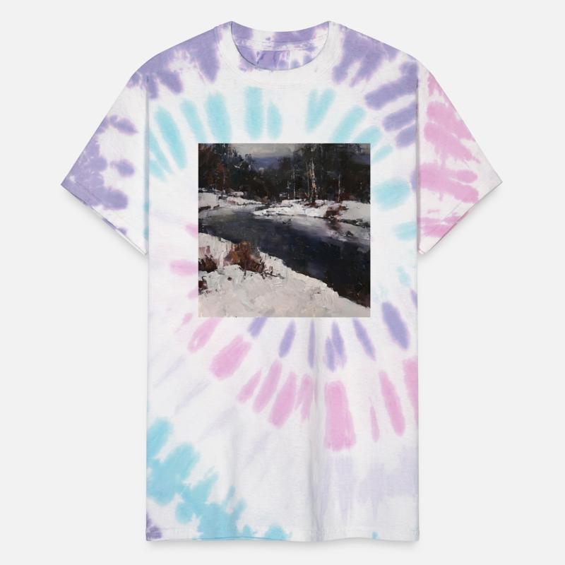 Winter Creek In Snow Oils