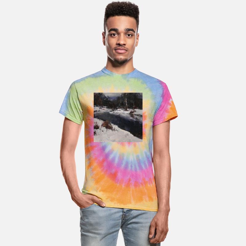 Winter Creek In Snow Oils