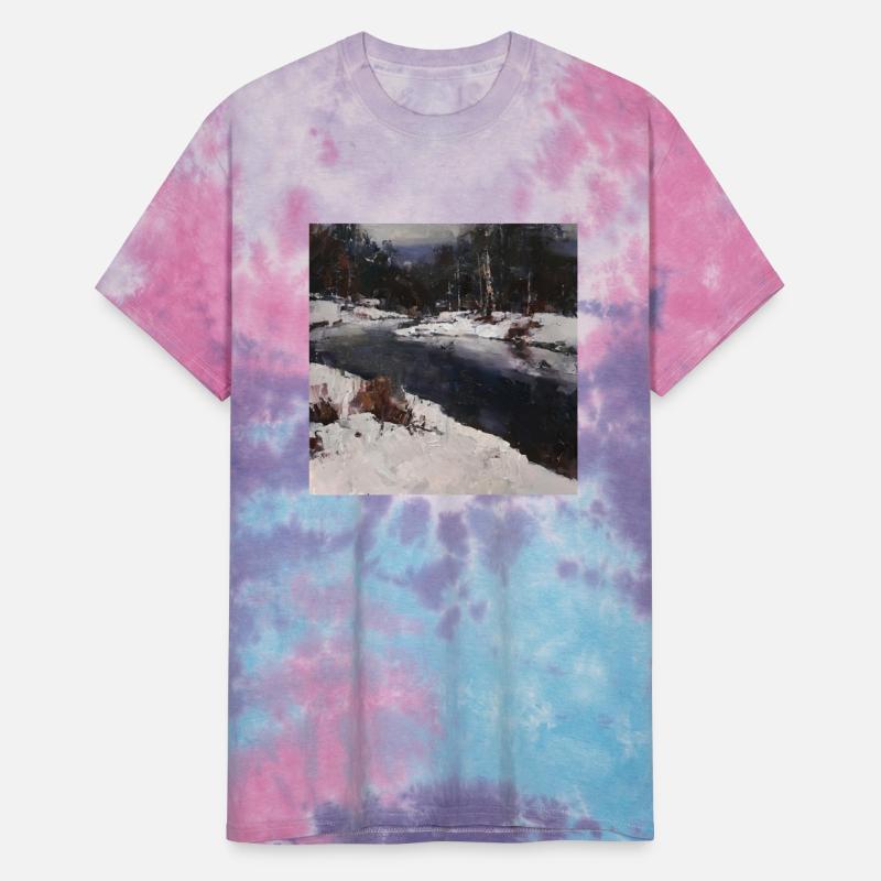 Winter Creek In Snow Oils