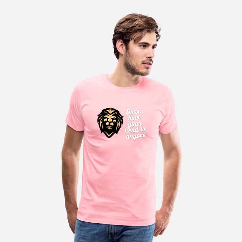 wiser lion "Don't bow your head to anyone"