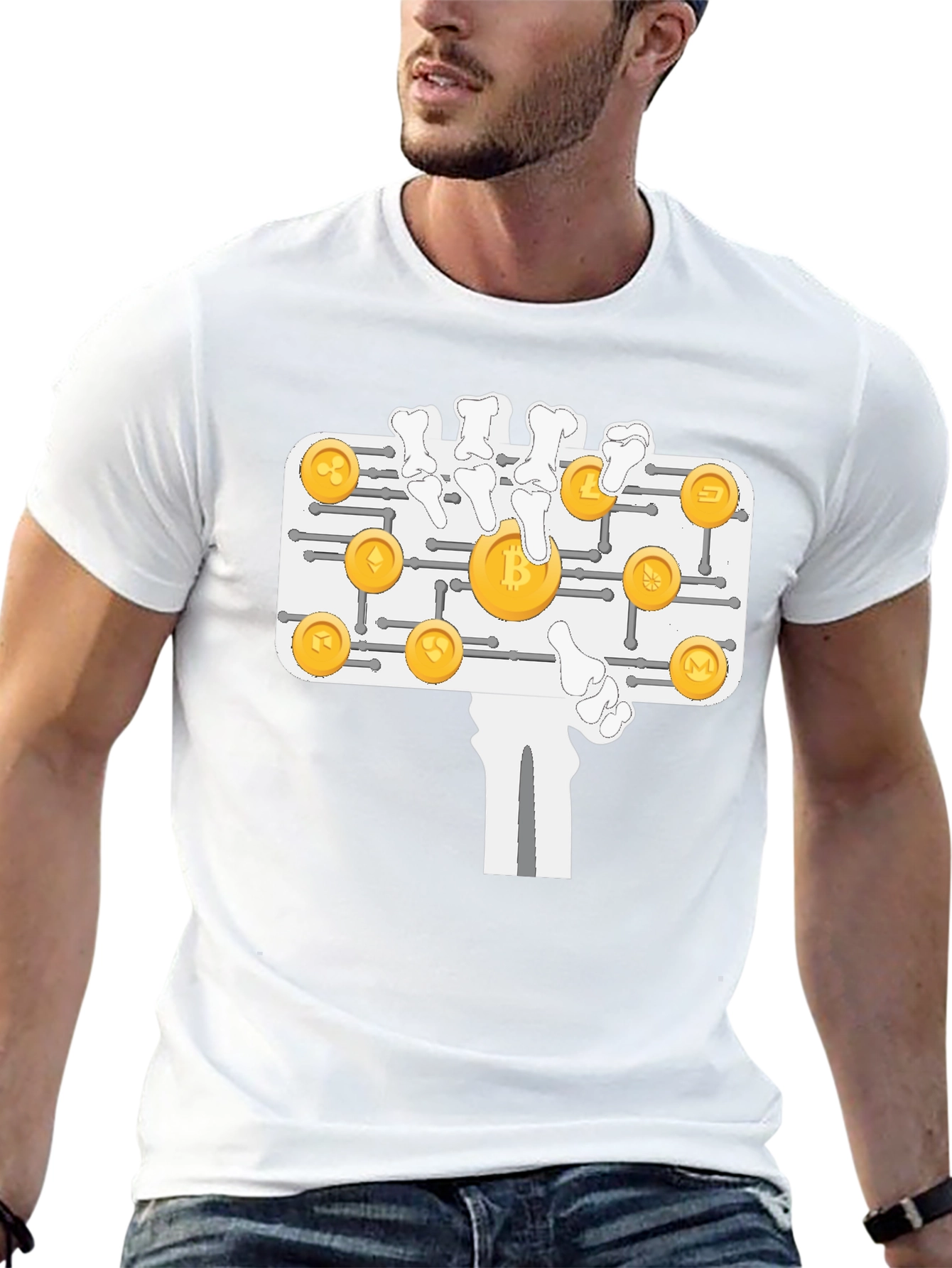 Crypto Skeleton Hand T-Shirt