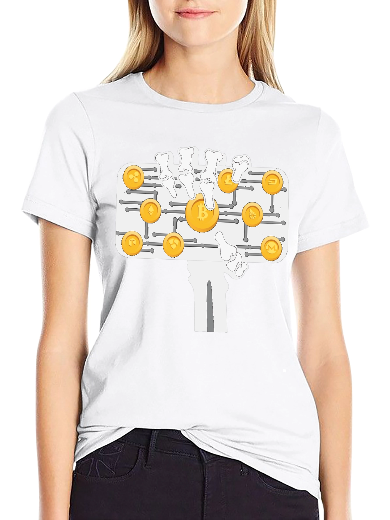 Crypto Skeleton Hand T-Shirt