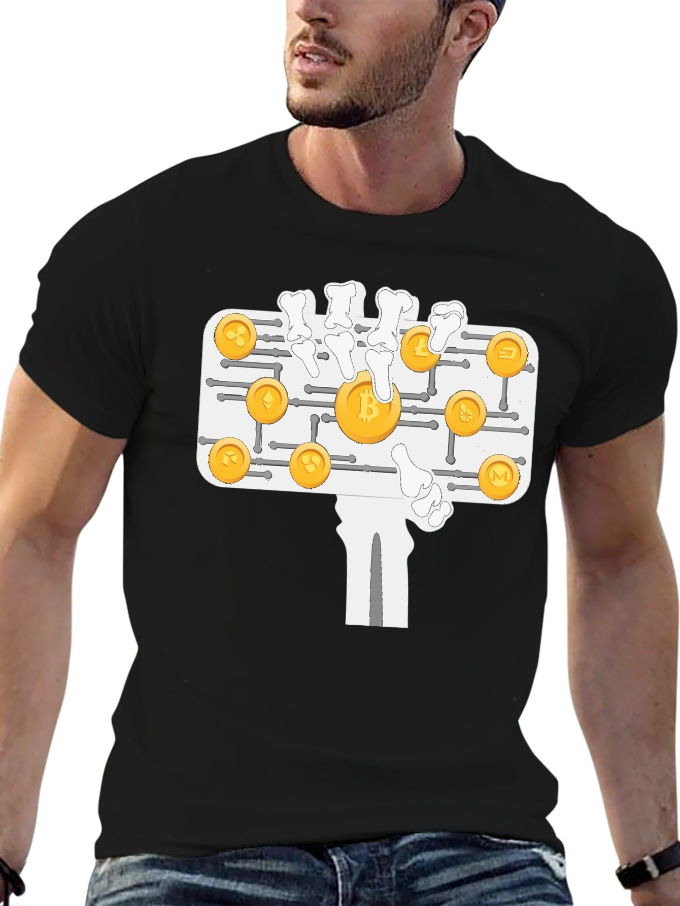 Crypto Skeleton Hand T-Shirt