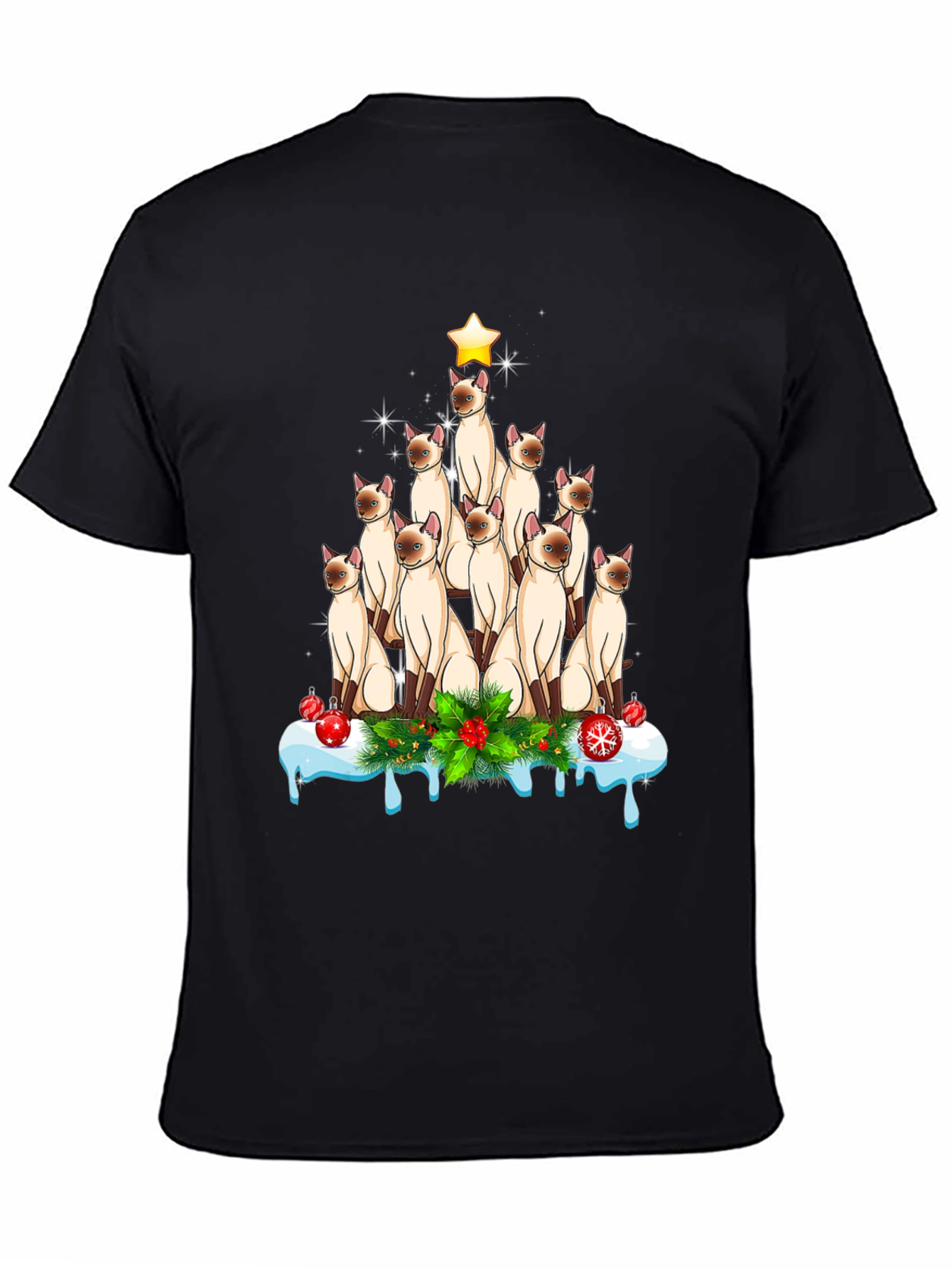 Cat Christmas Tree T-Shirt