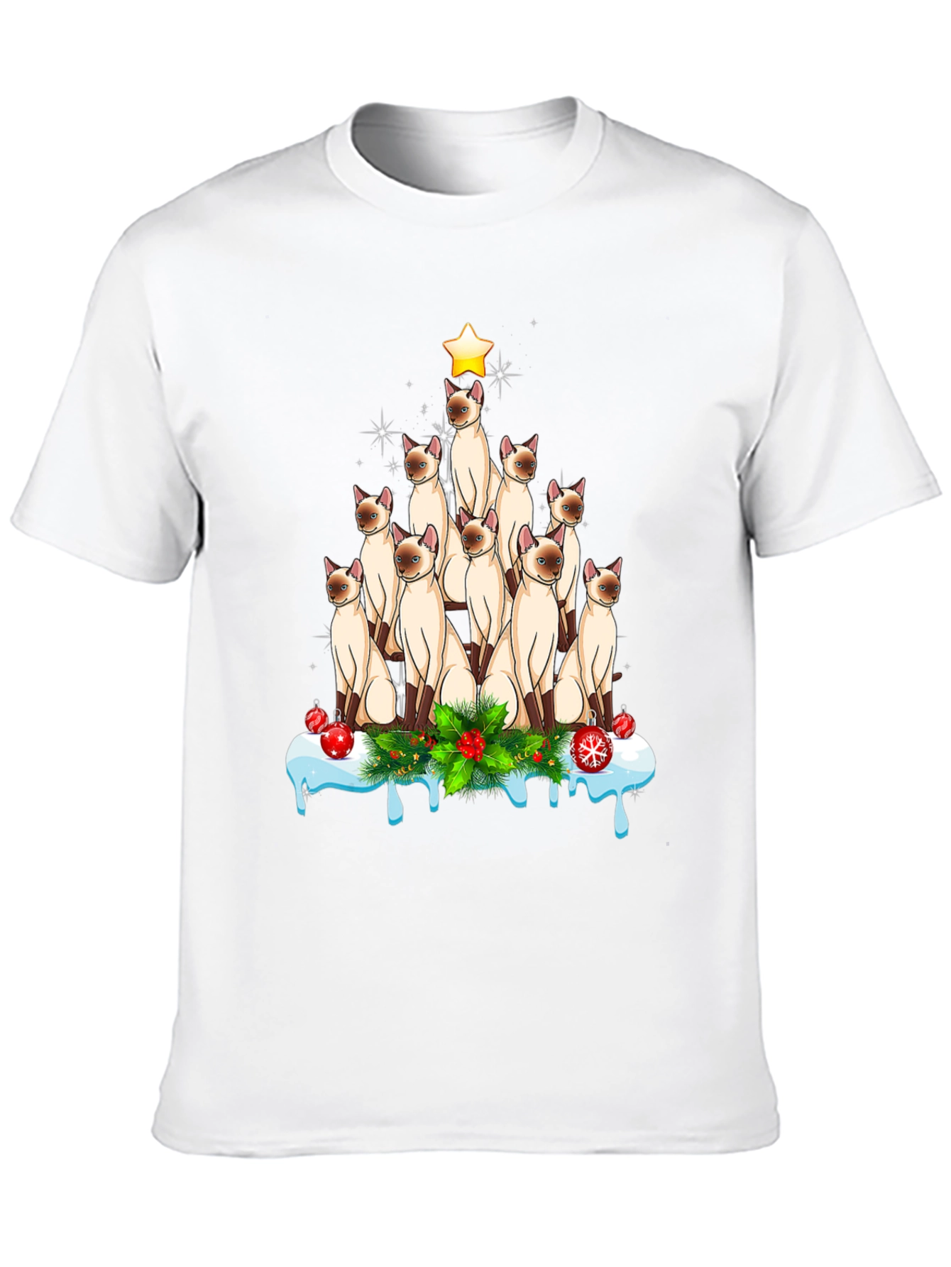 Cat Christmas Tree T-Shirt