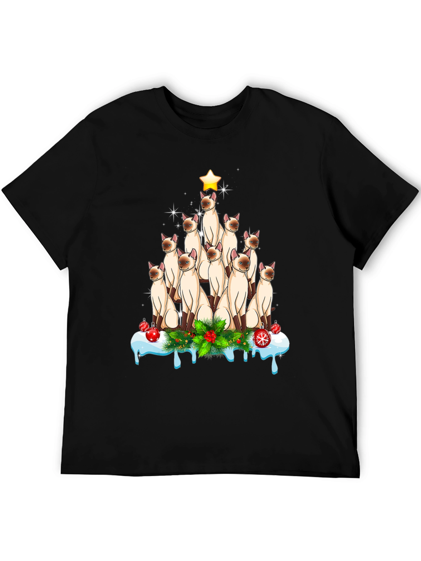 Cat Christmas Tree T-Shirt