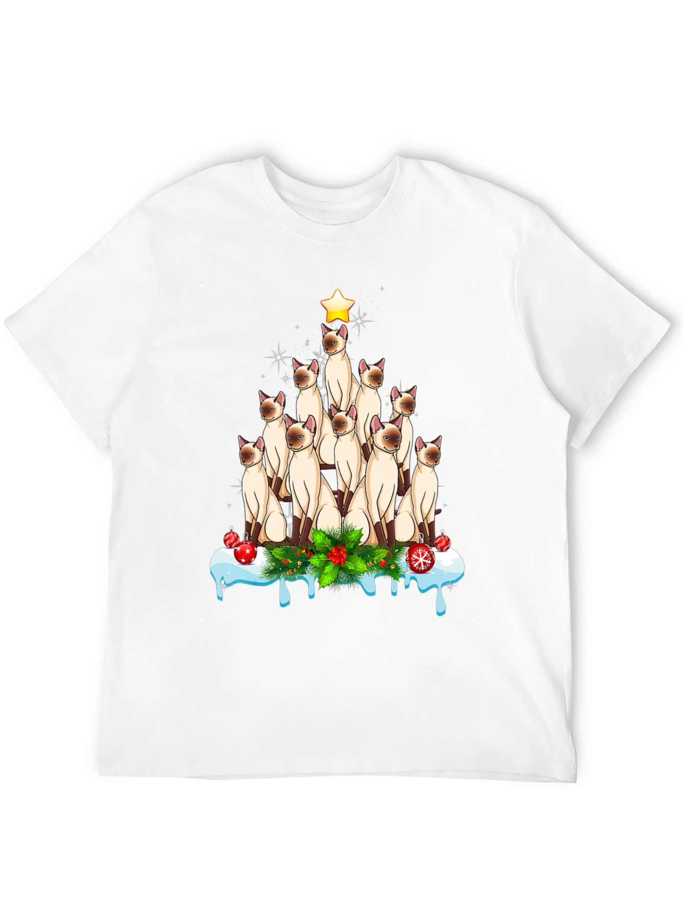 Cat Christmas Tree T-Shirt