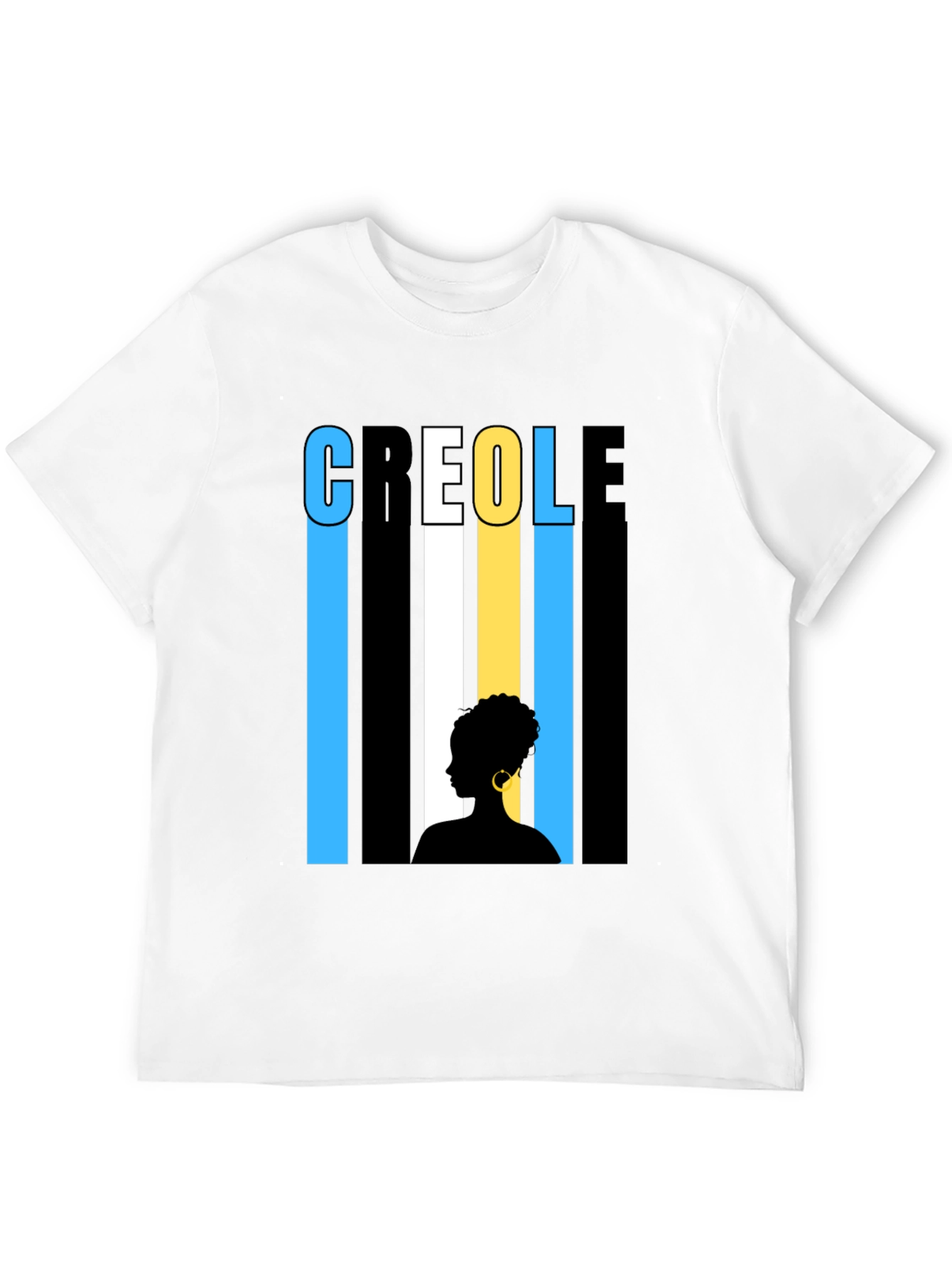 Creole Silhouette Graphic Tee - Stylish & Unique