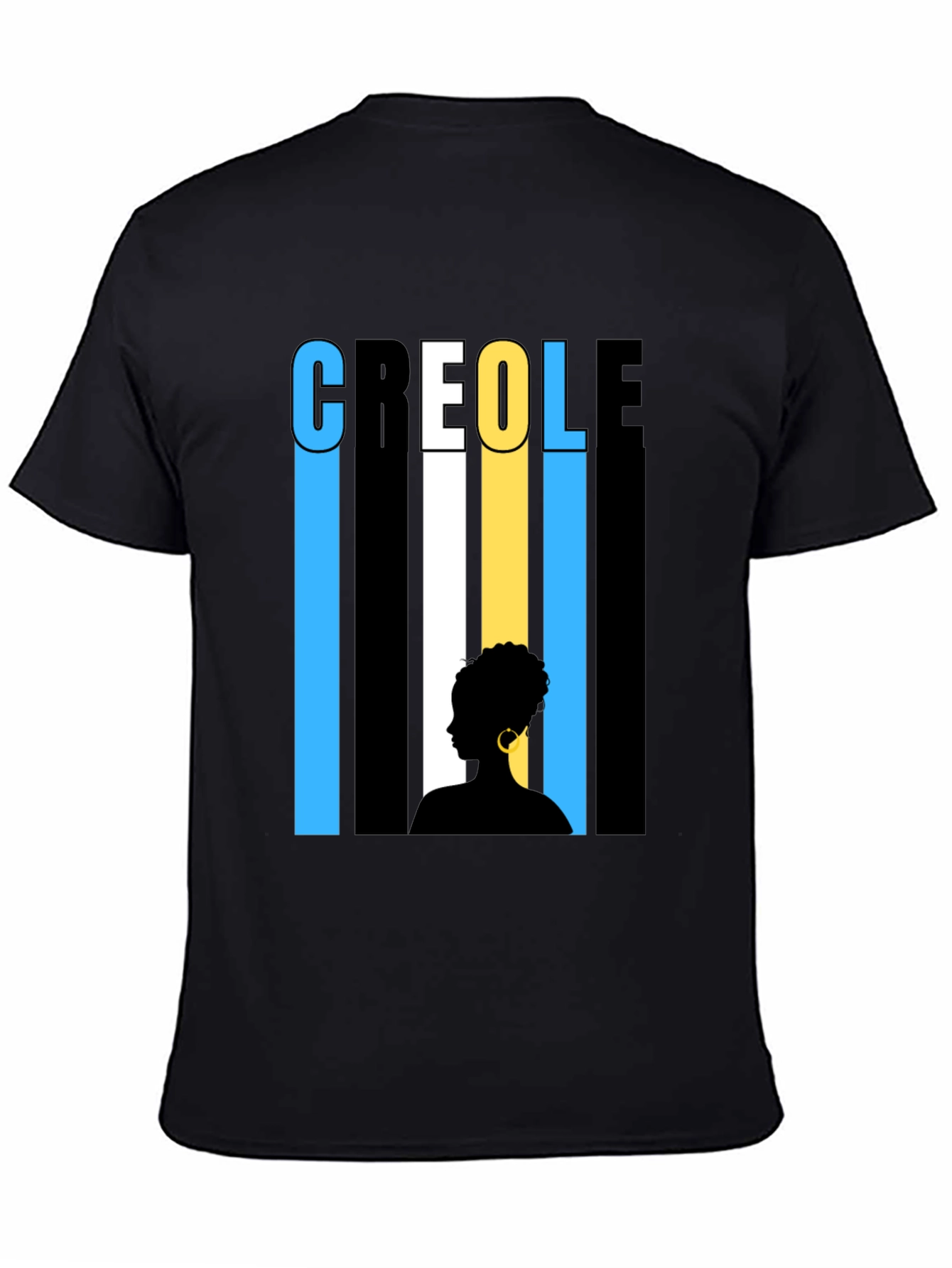 Creole Silhouette Graphic Tee - Stylish & Unique