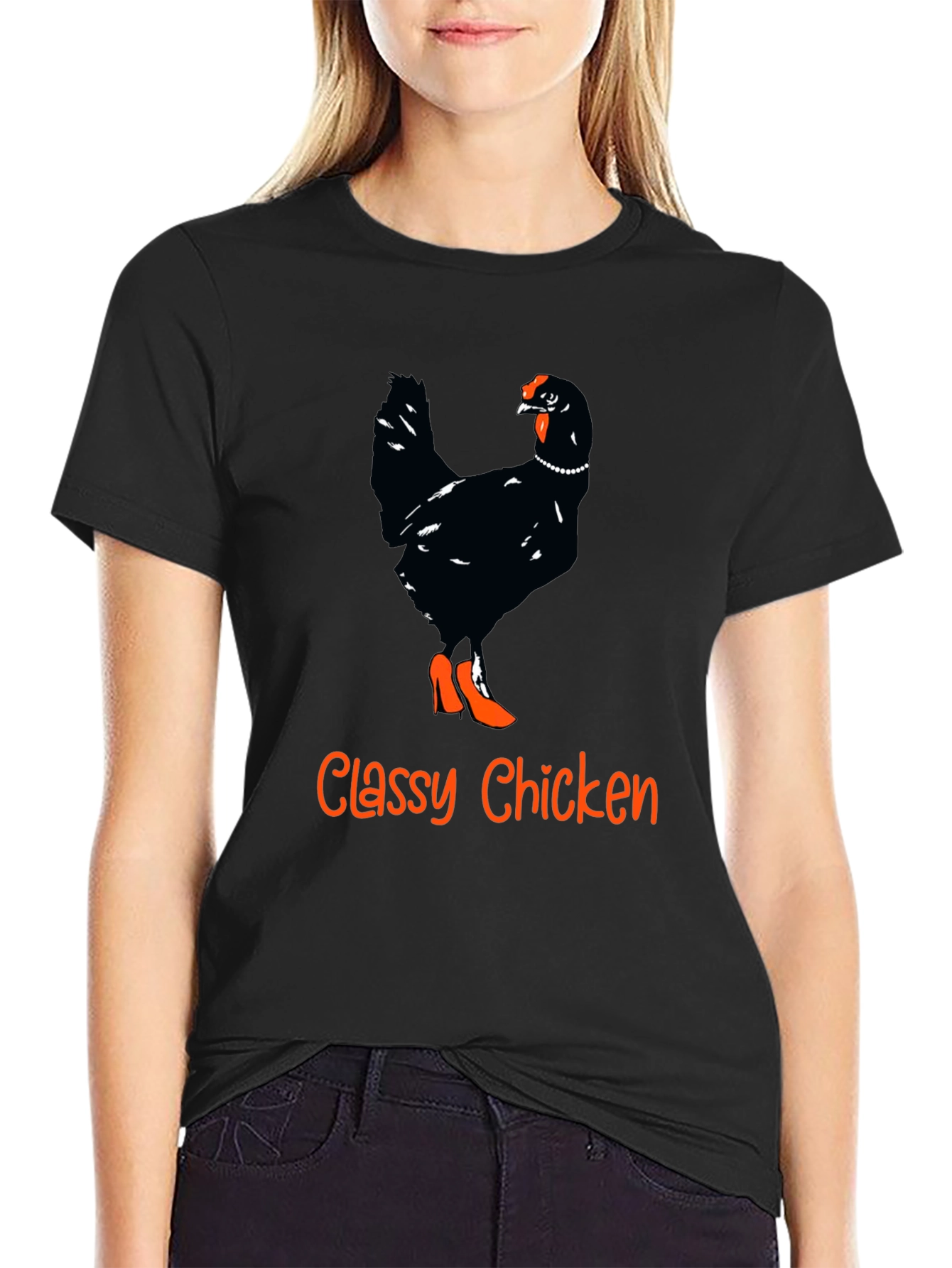 Classy Chicken Graphic Tee - Fun Animal Humor