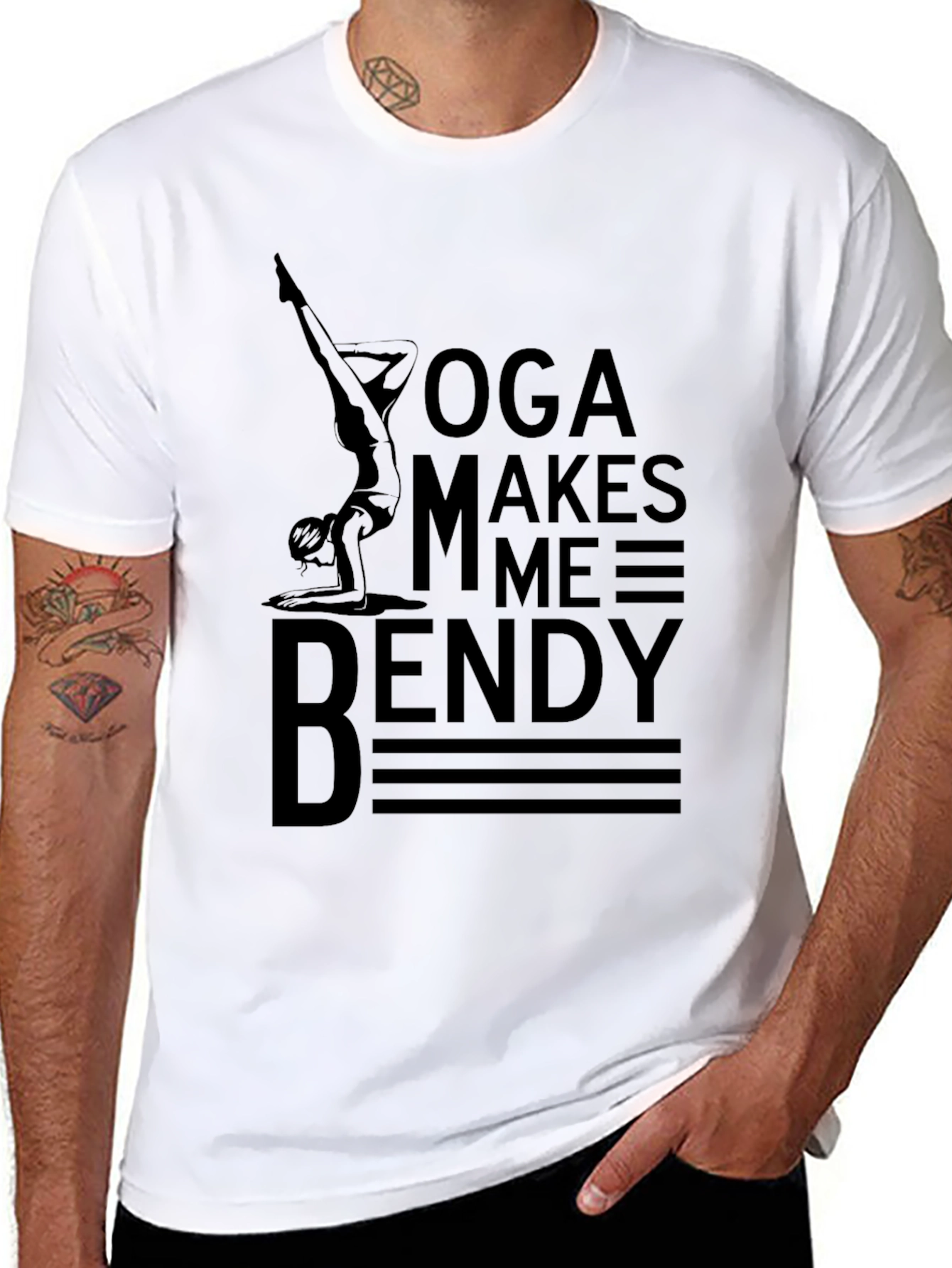 Yoga Makes Me Bendy Graphic Tee
