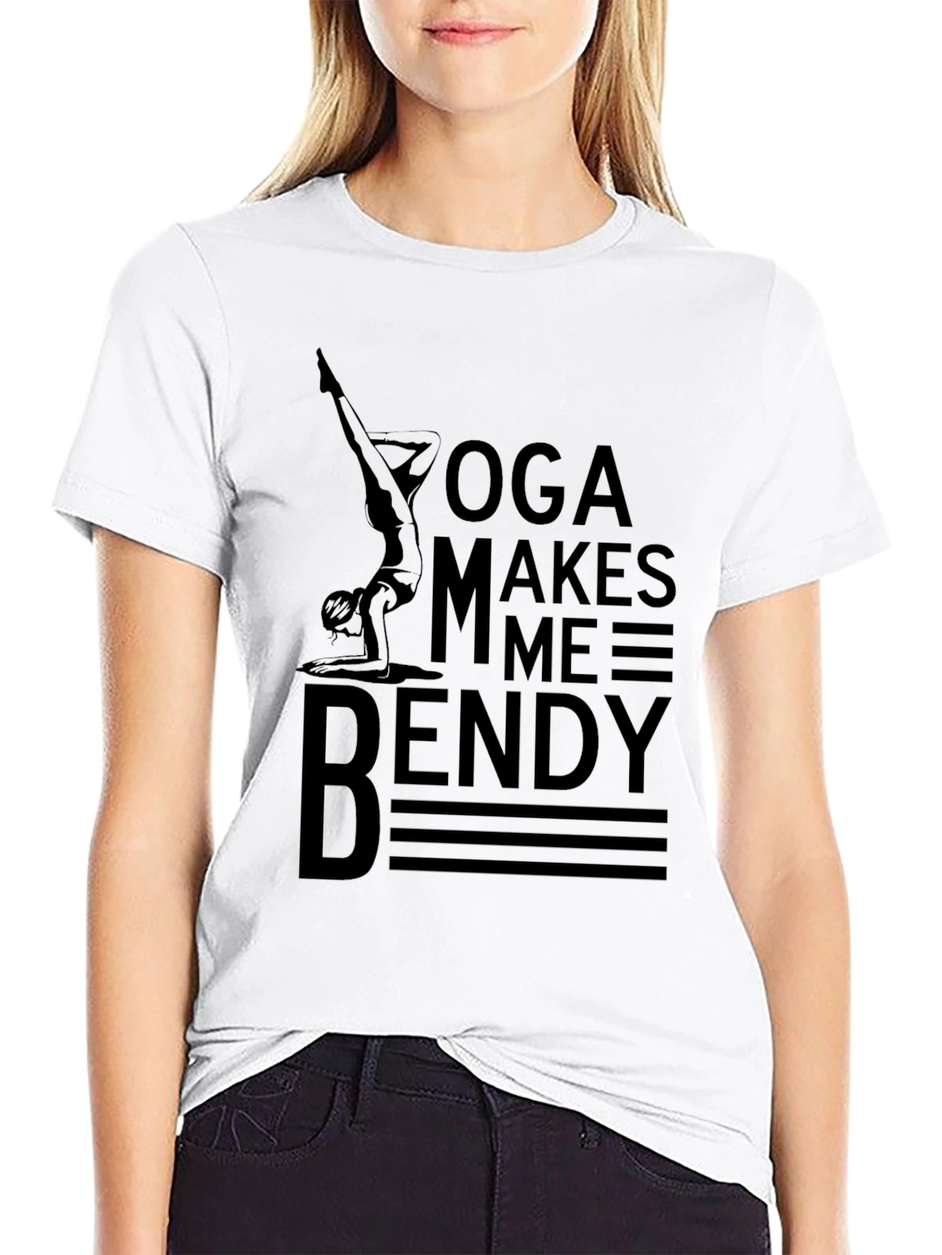 Yoga Makes Me Bendy Graphic Tee