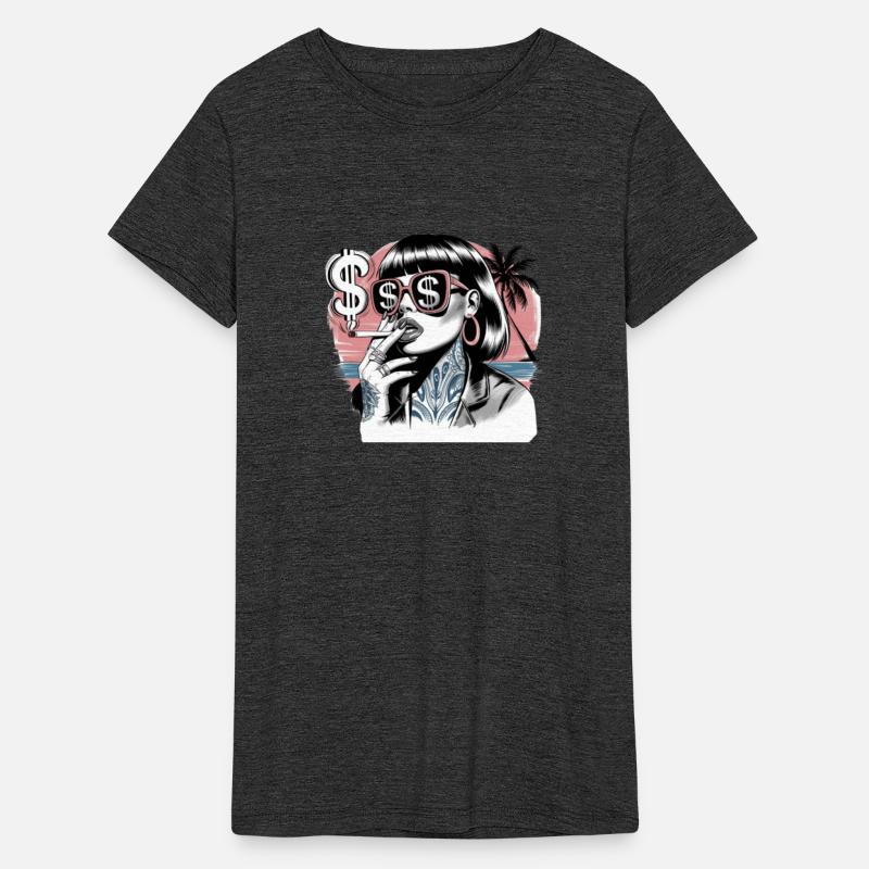 Woman smoking a cigarette