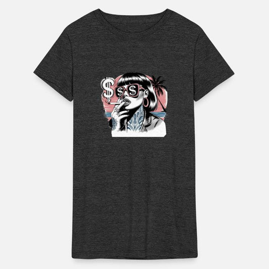 Woman smoking a cigarette