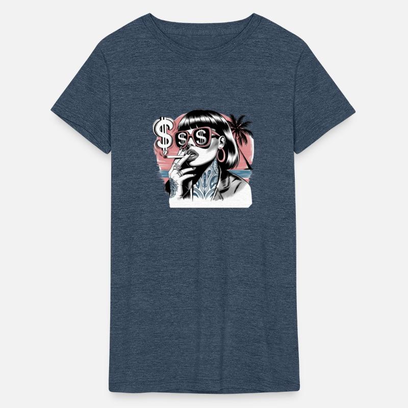 Woman smoking a cigarette