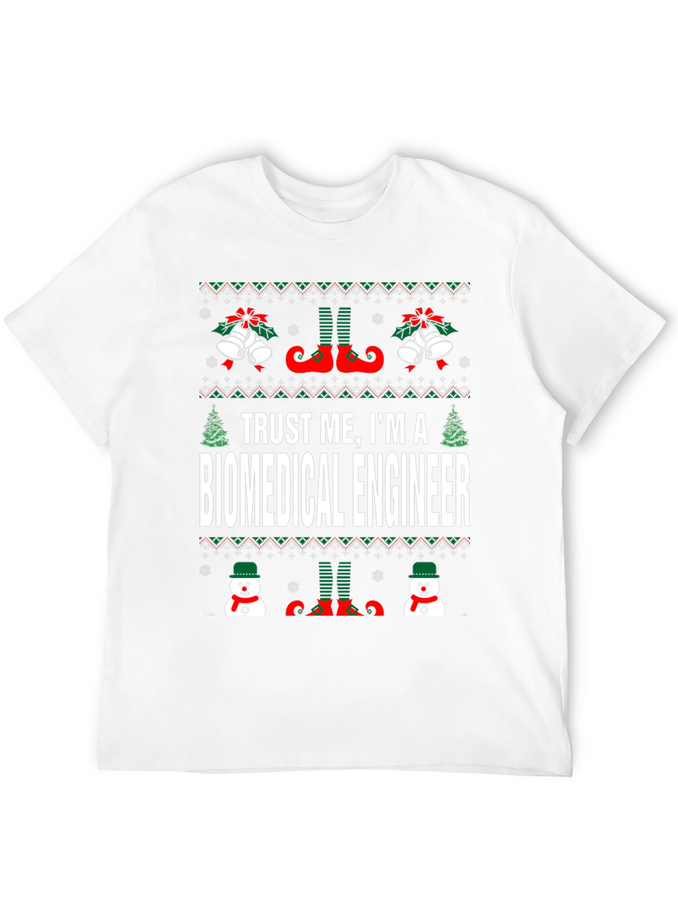 Biomedical Engineer Ugly Christmas Sweater T-Shirt