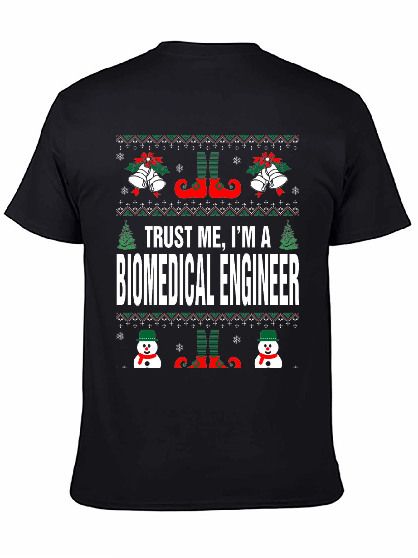 Biomedical Engineer Ugly Christmas Sweater T-Shirt