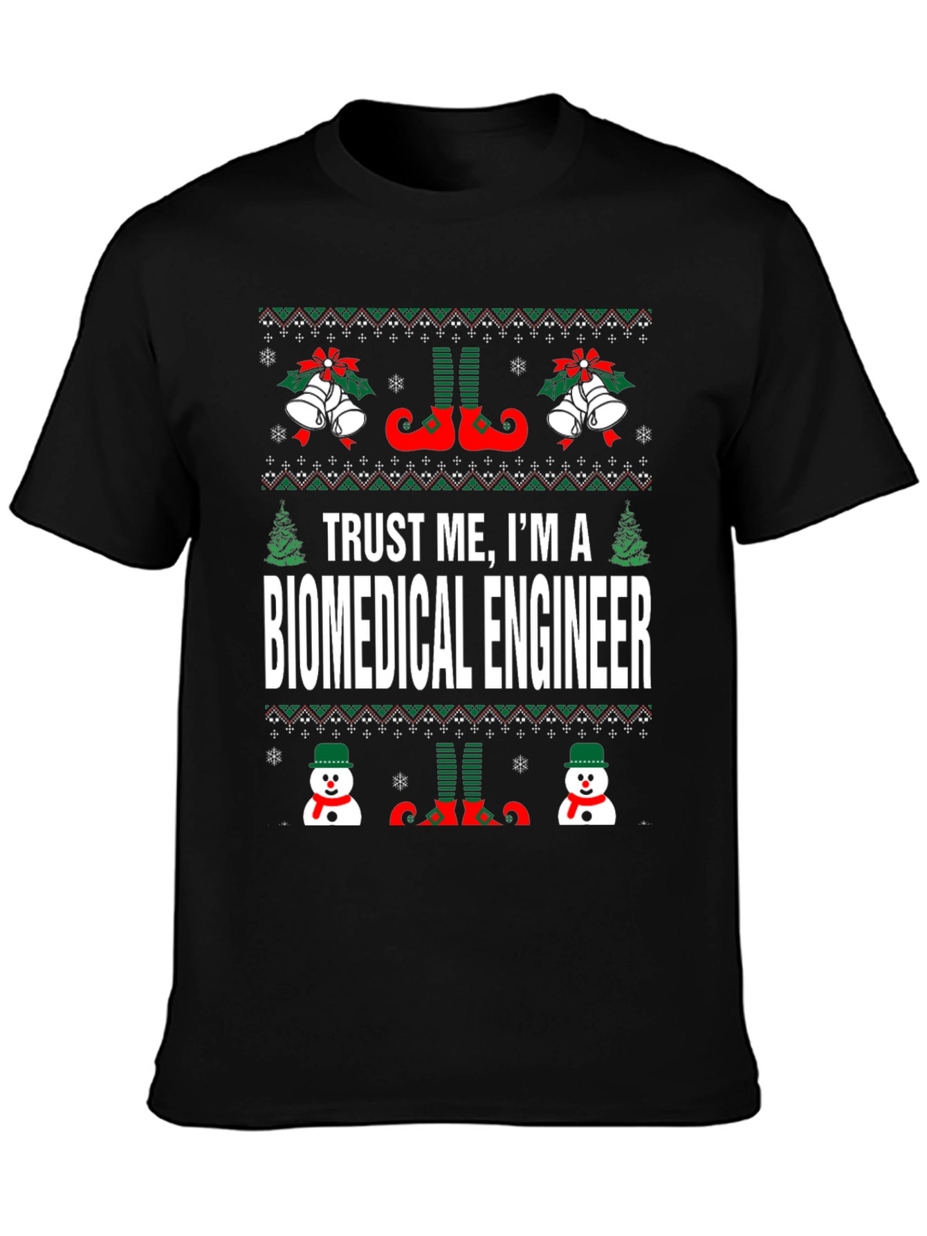 Biomedical Engineer Ugly Christmas Sweater T-Shirt