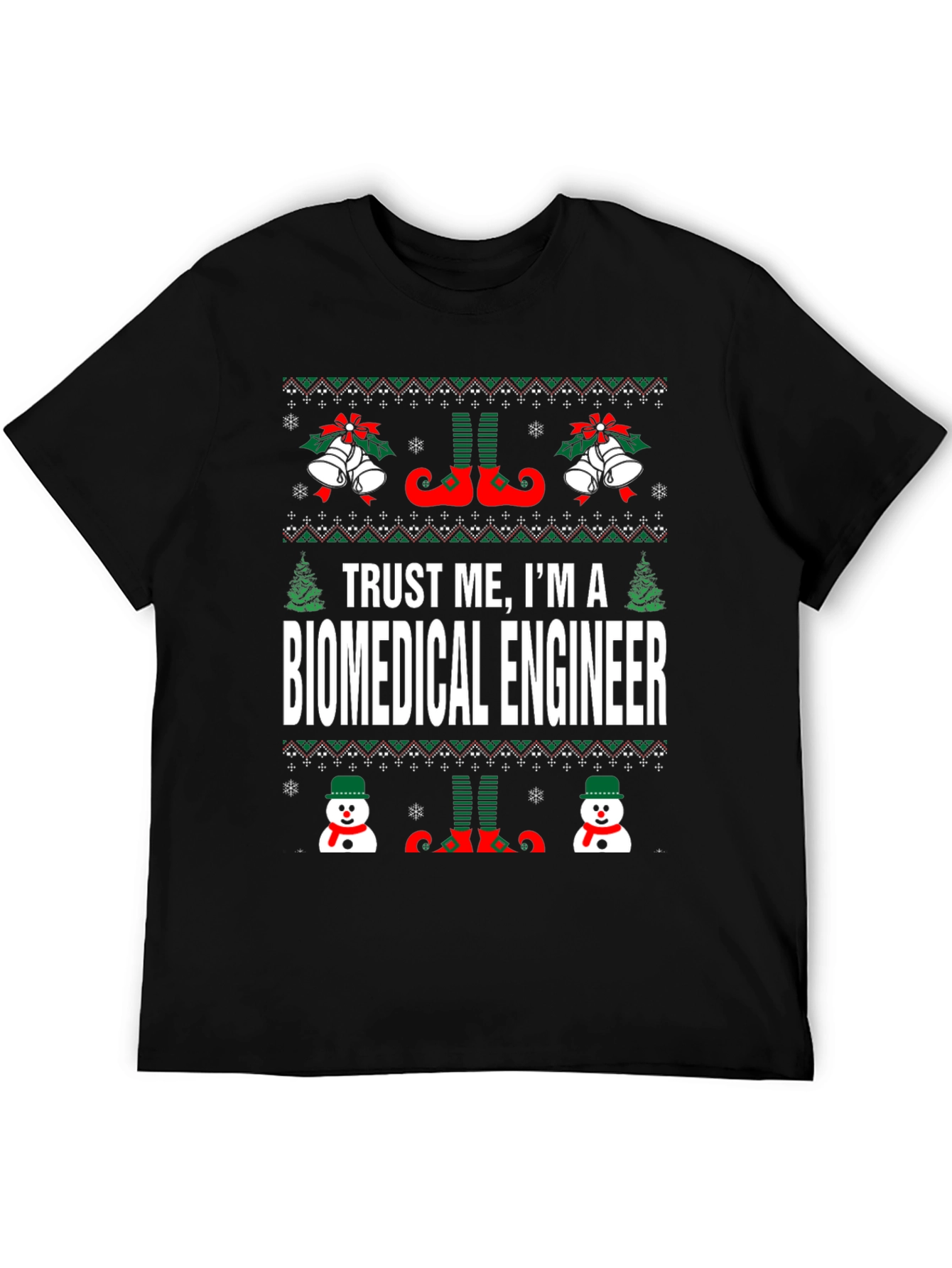 Biomedical Engineer Ugly Christmas Sweater T-Shirt
