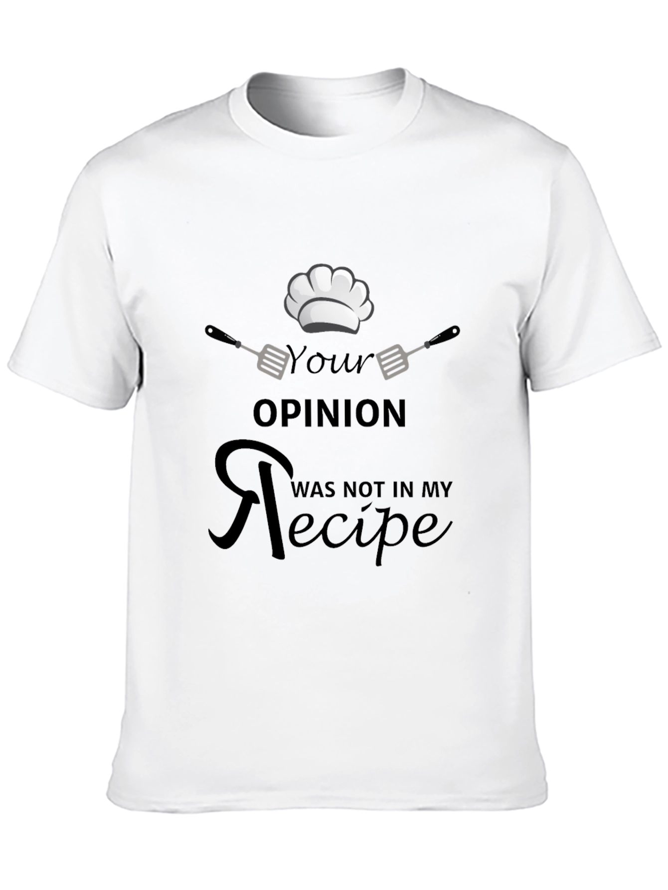 Chefs Opinion Recipe Black T-Shirt