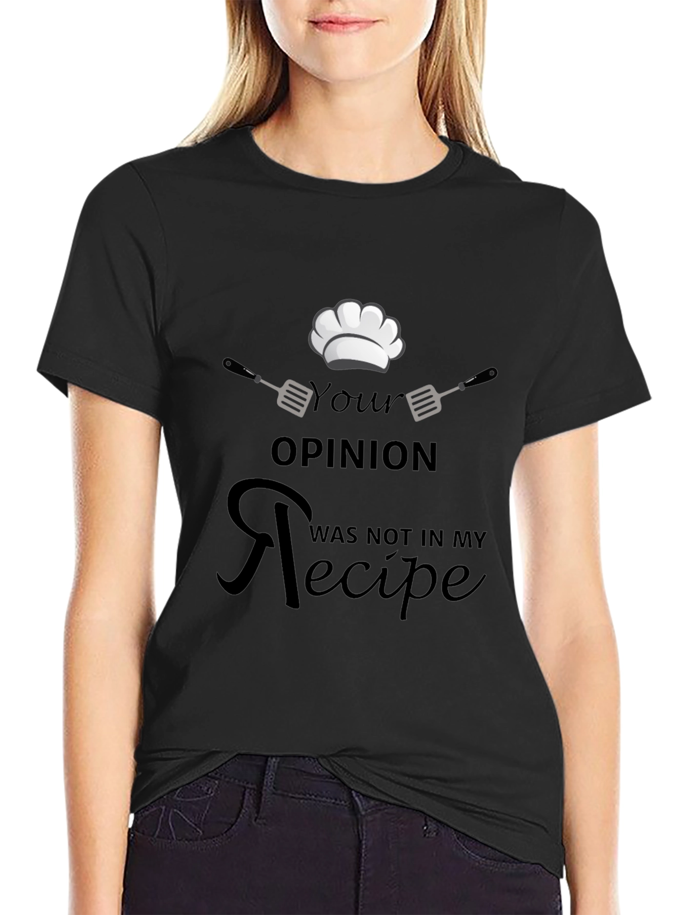 Chefs Opinion Recipe Black T-Shirt
