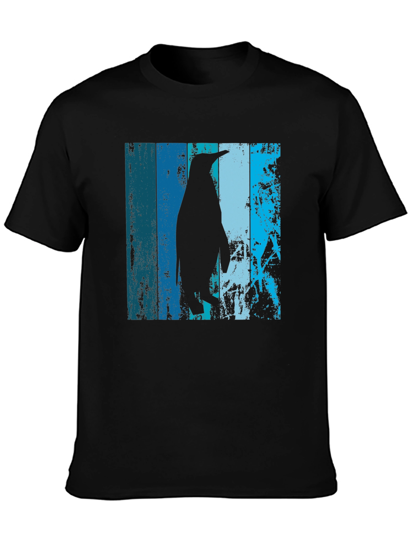 Cool Penguin Graphic T-Shirt - Black