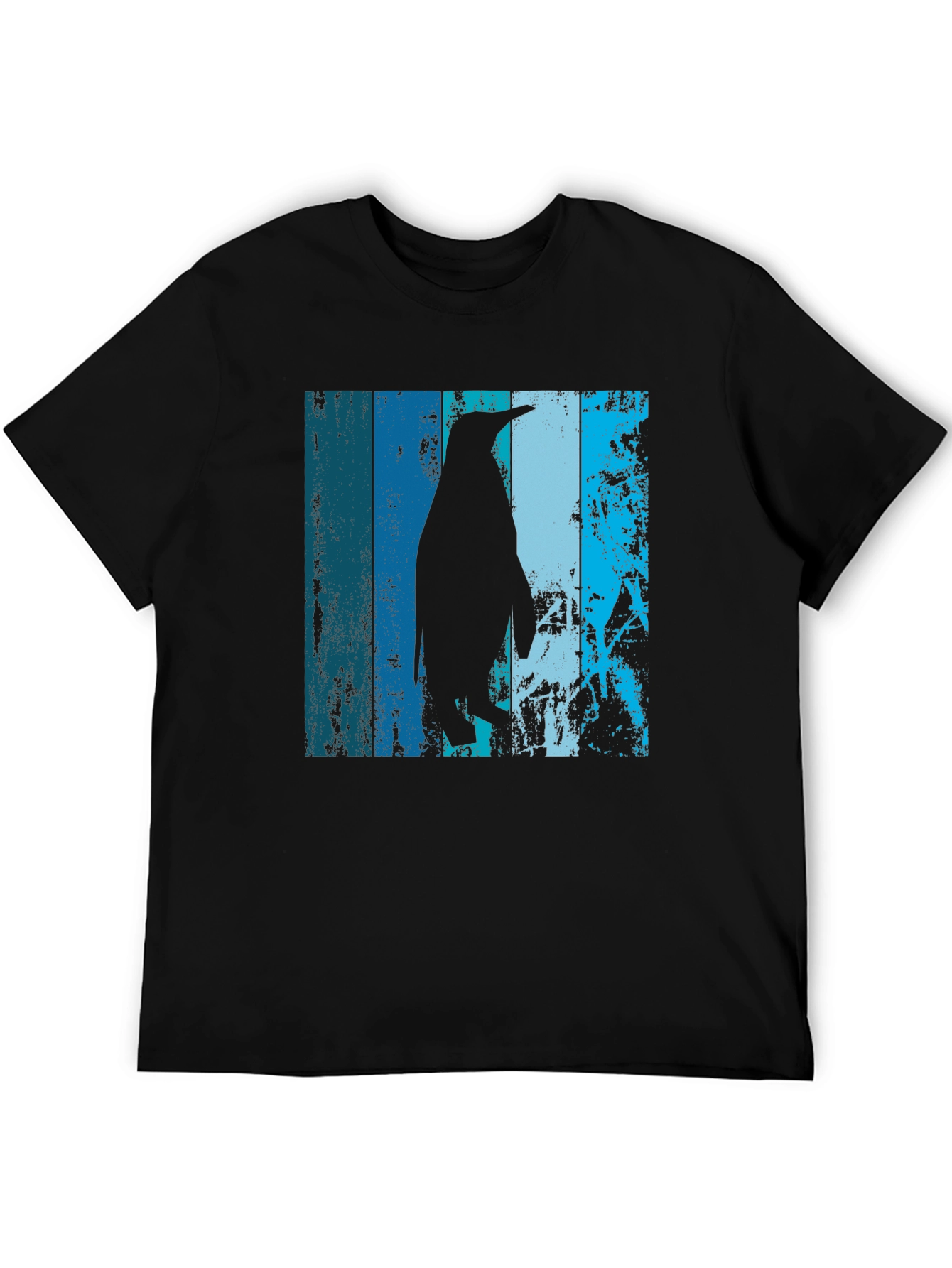 Cool Penguin Graphic T-Shirt - Black