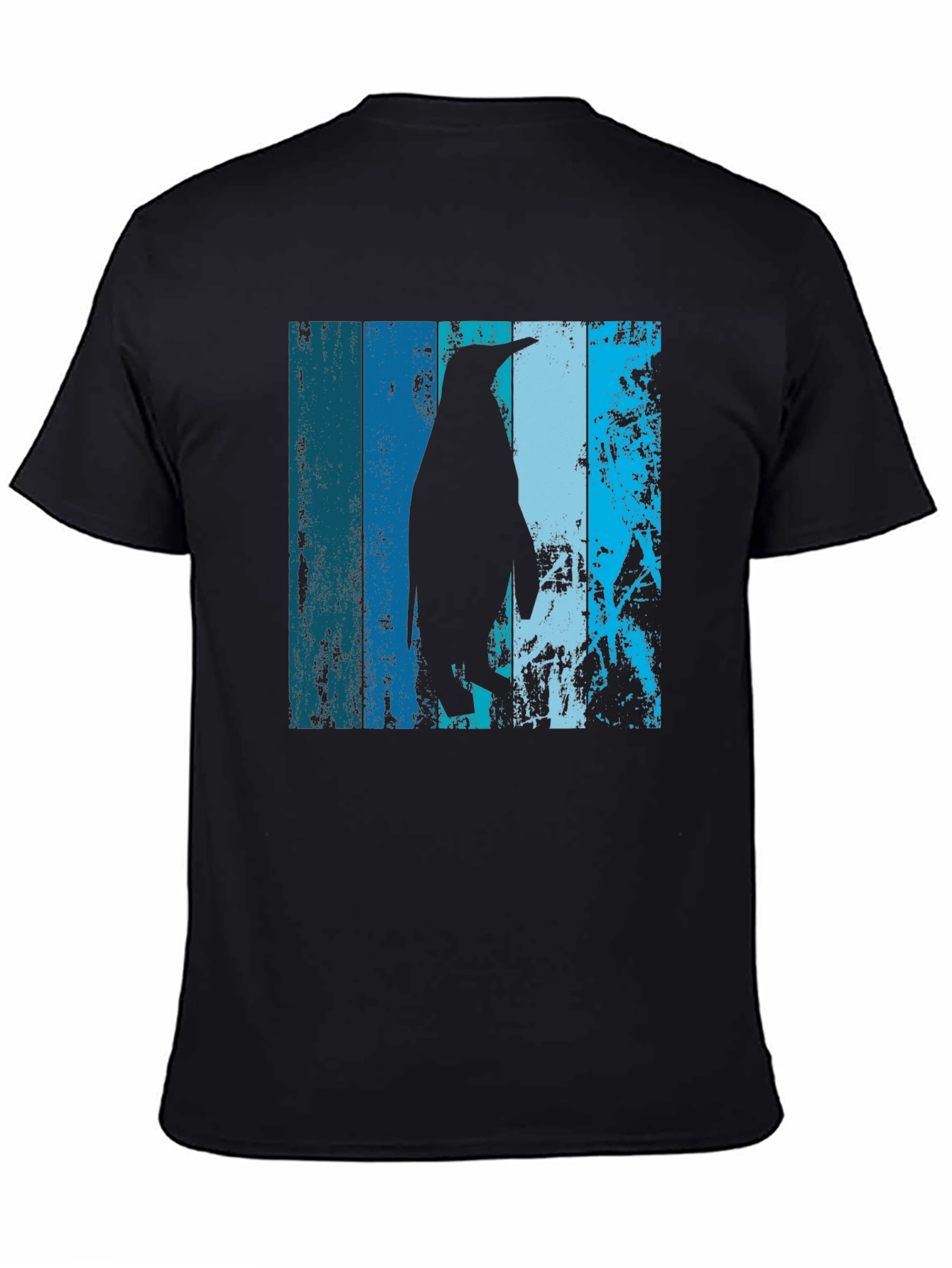 Cool Penguin Graphic T-Shirt - Black