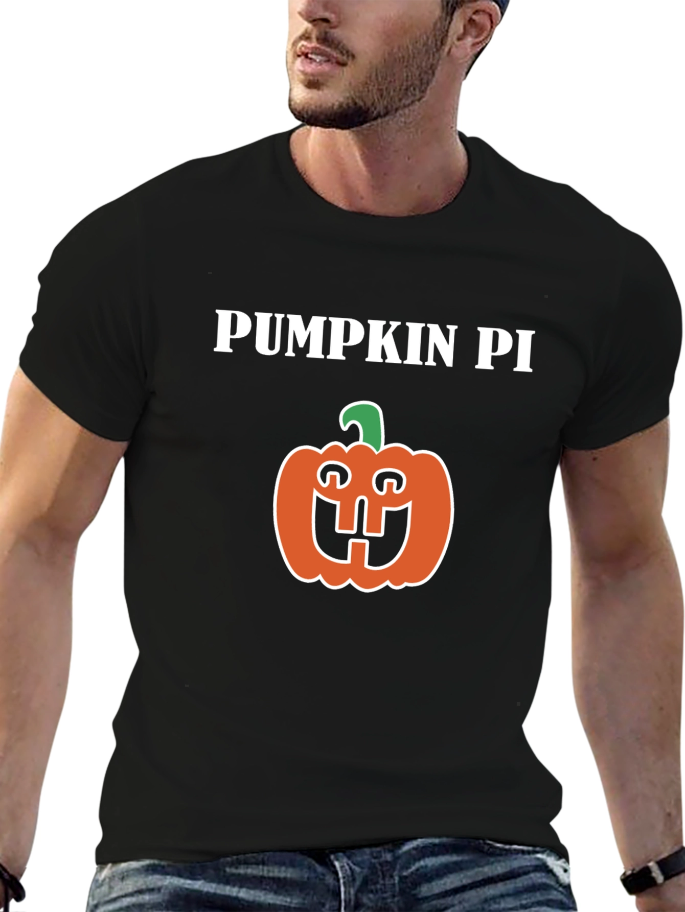 Pumpkin Pi Graphic Tee - Funny Halloween T-Shirt