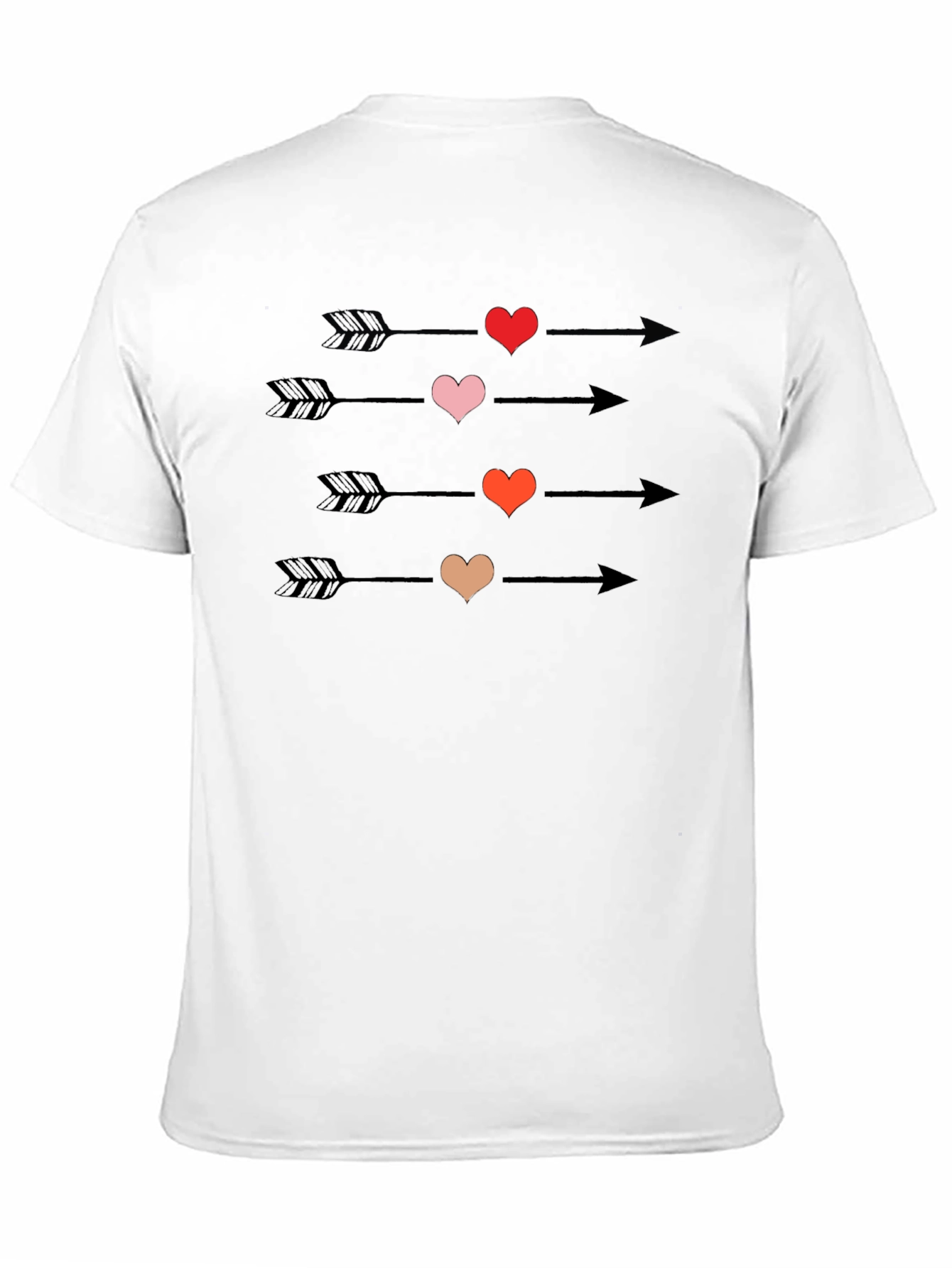 Heart Arrow T-Shirt - Romantic Graphic Tee