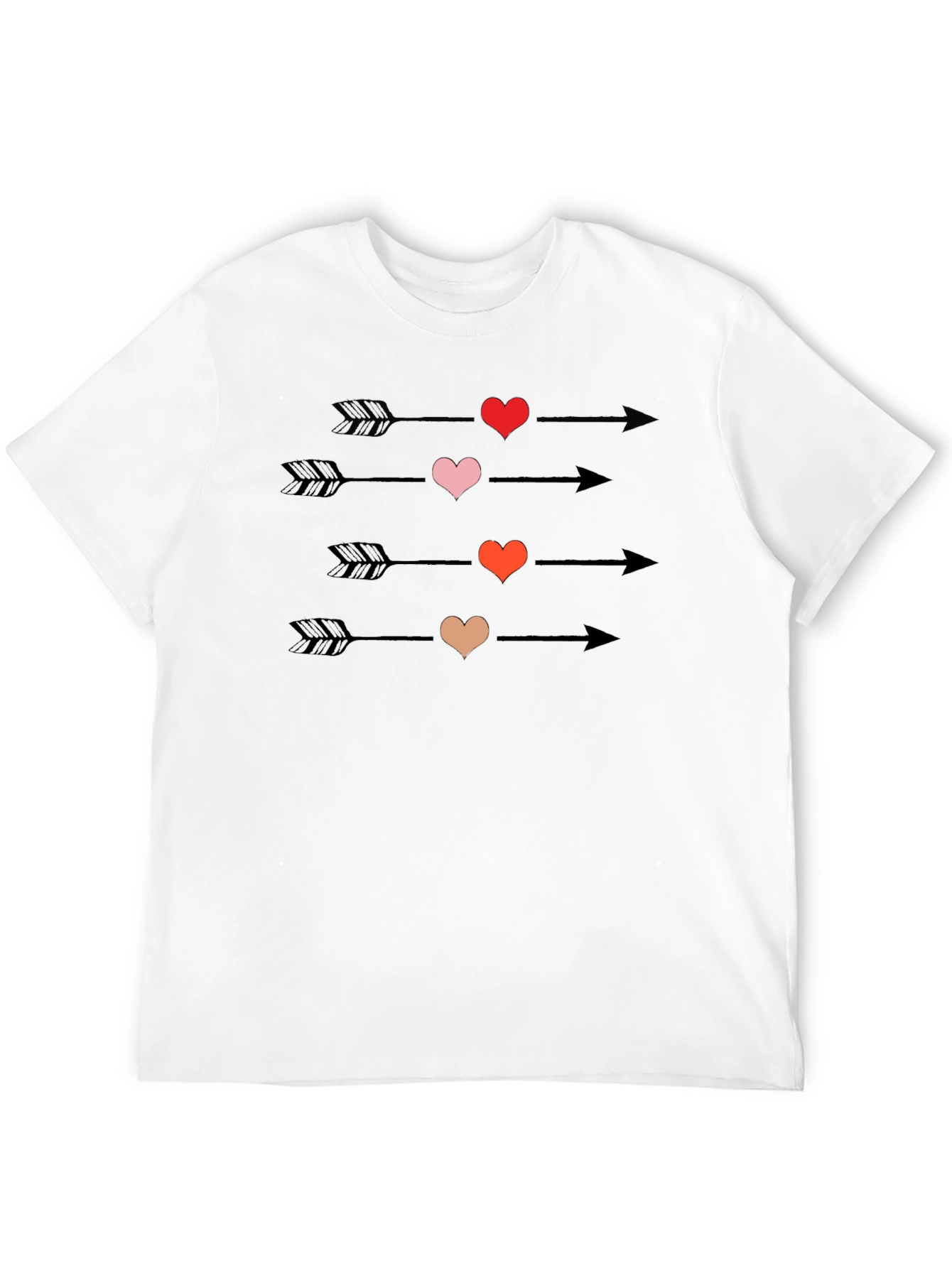 Heart Arrow T-Shirt - Romantic Graphic Tee
