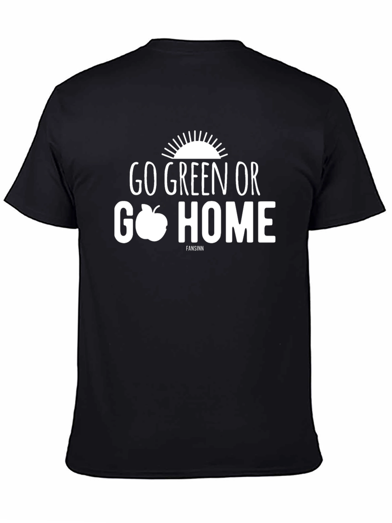 Go Green or Go Home Black Graphic Tee