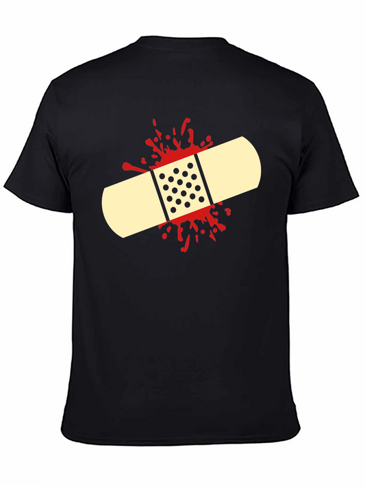 Bandage Graphic Tee - Humor First Aid Shirt