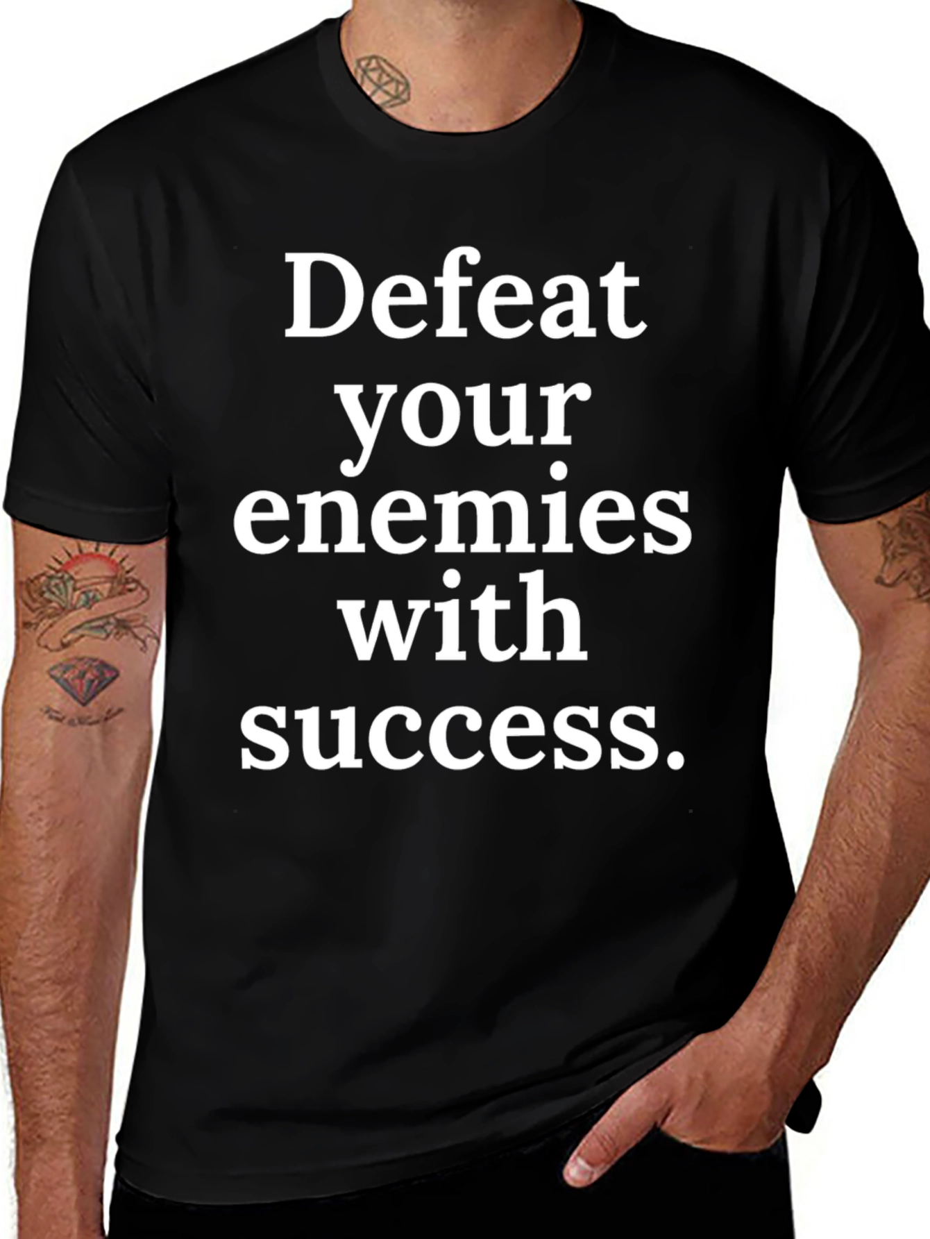 Defeat Your Enemies with Success Graphic Tee