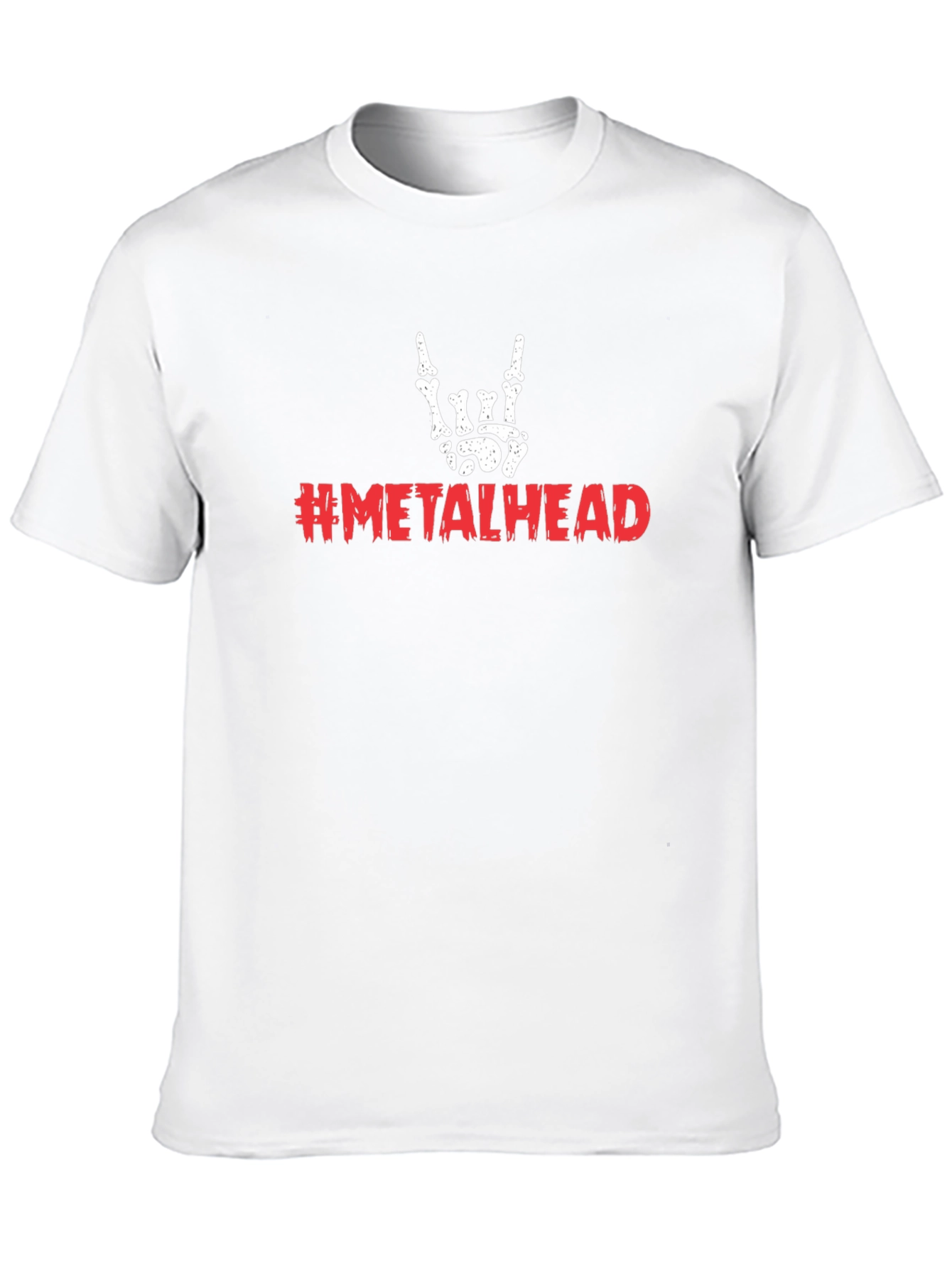 Metalhead Skeleton Hand T-Shirt - Rock On!