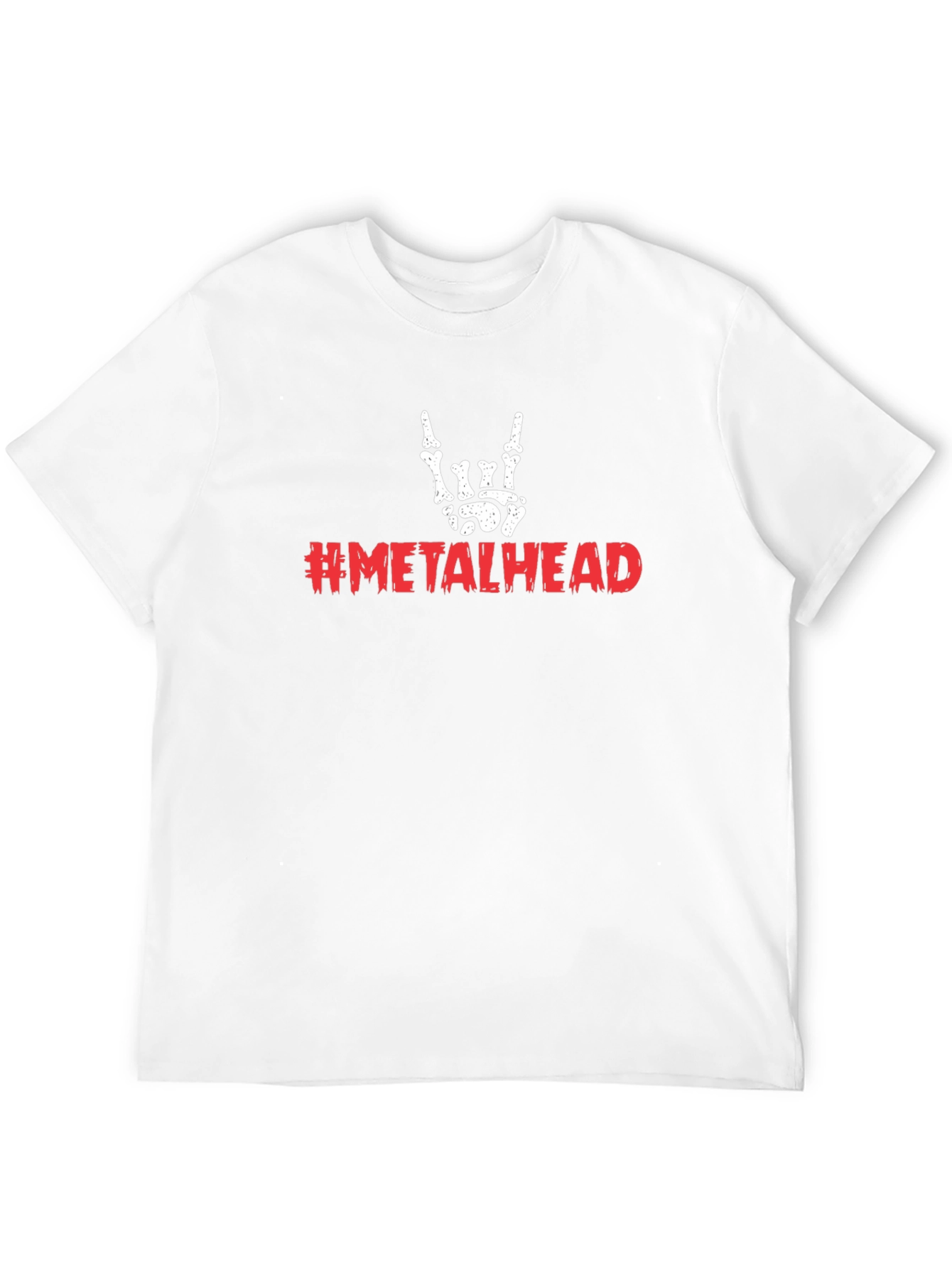 Metalhead Skeleton Hand T-Shirt - Rock On!