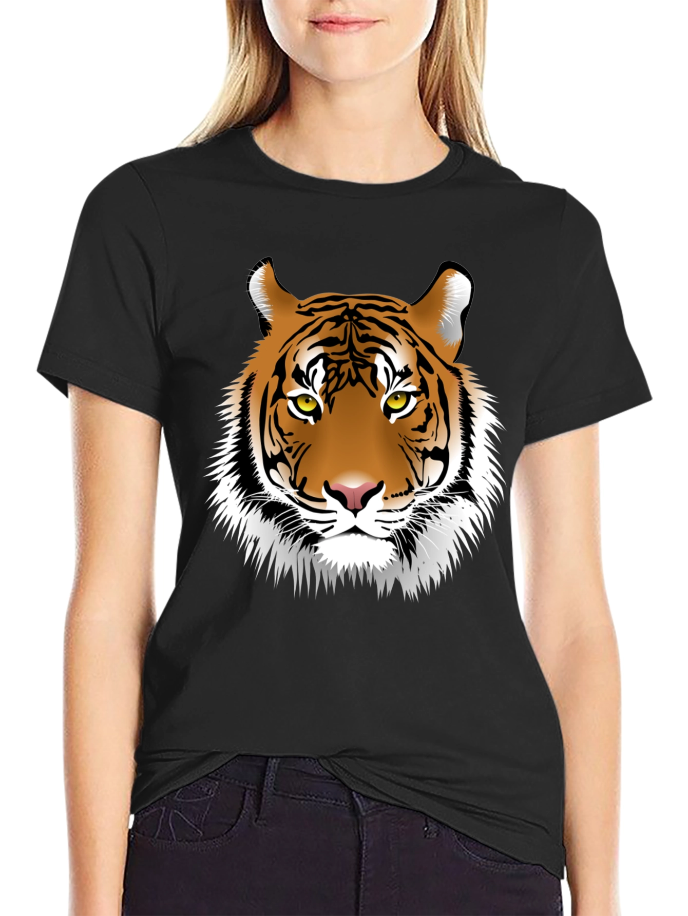 Tiger Graphic Tee - Black