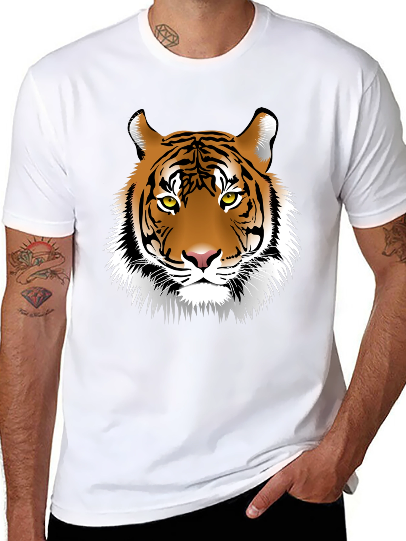 Tiger Graphic Tee - Black