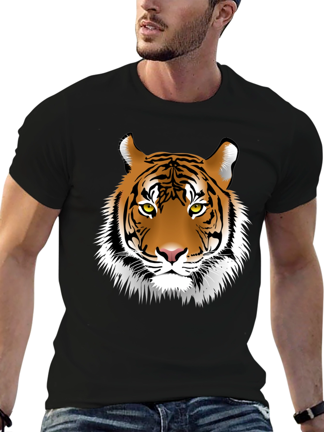 Tiger Graphic Tee - Black