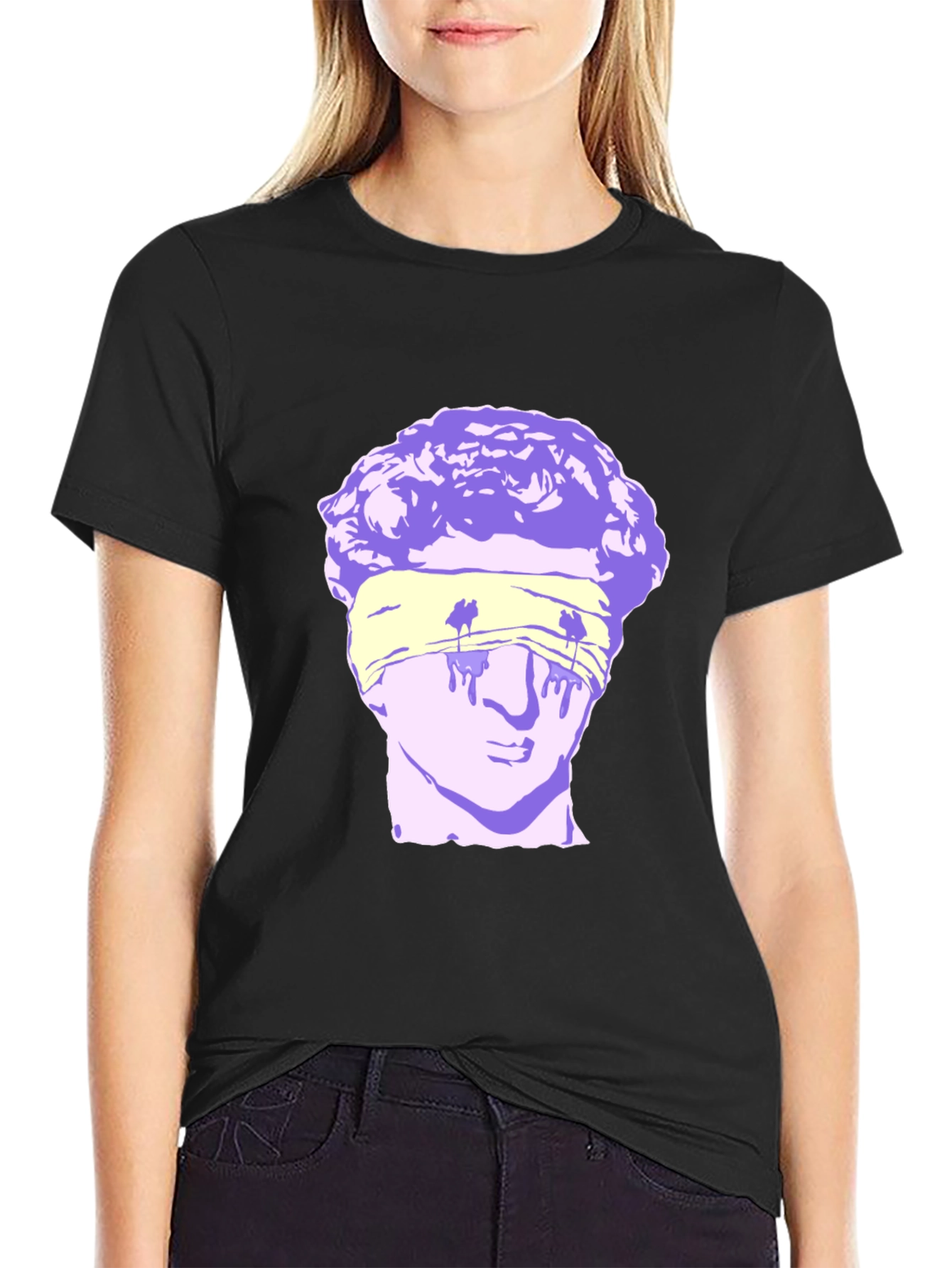 Blindfolded Statue Graphic Tee
