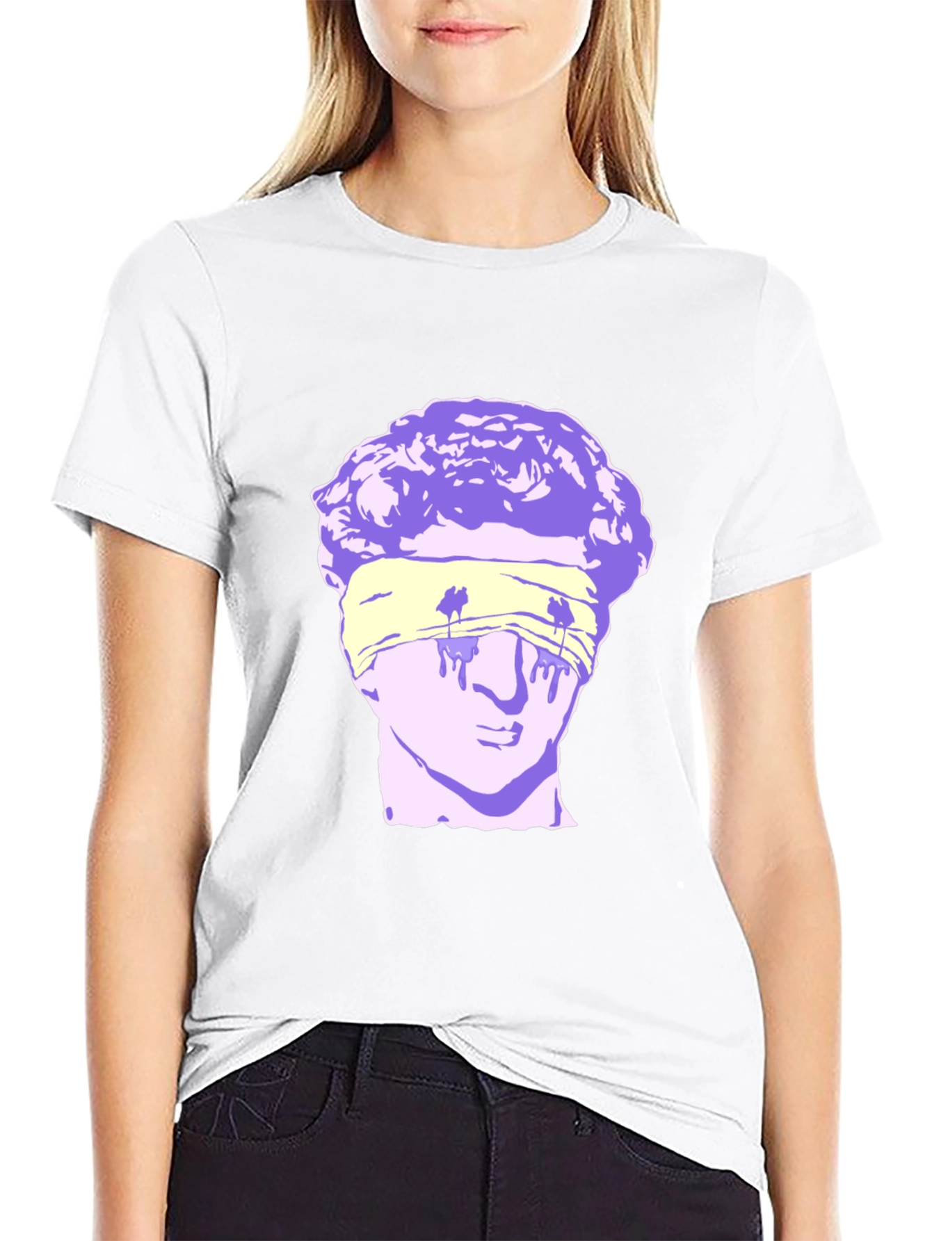 Blindfolded Statue Graphic Tee