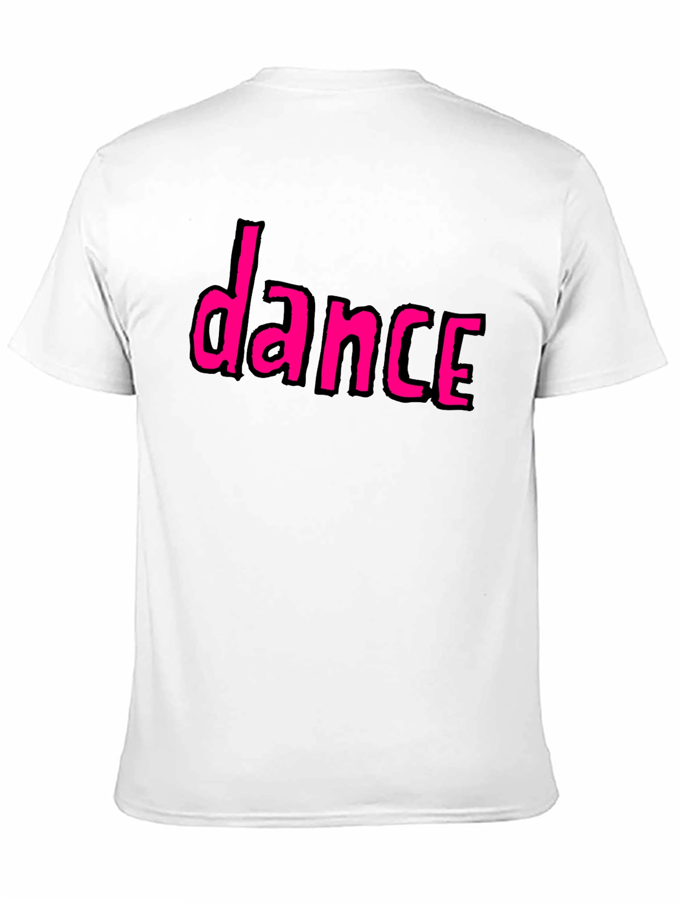 Dance Graphic Tee - Black Casual T-Shirt
