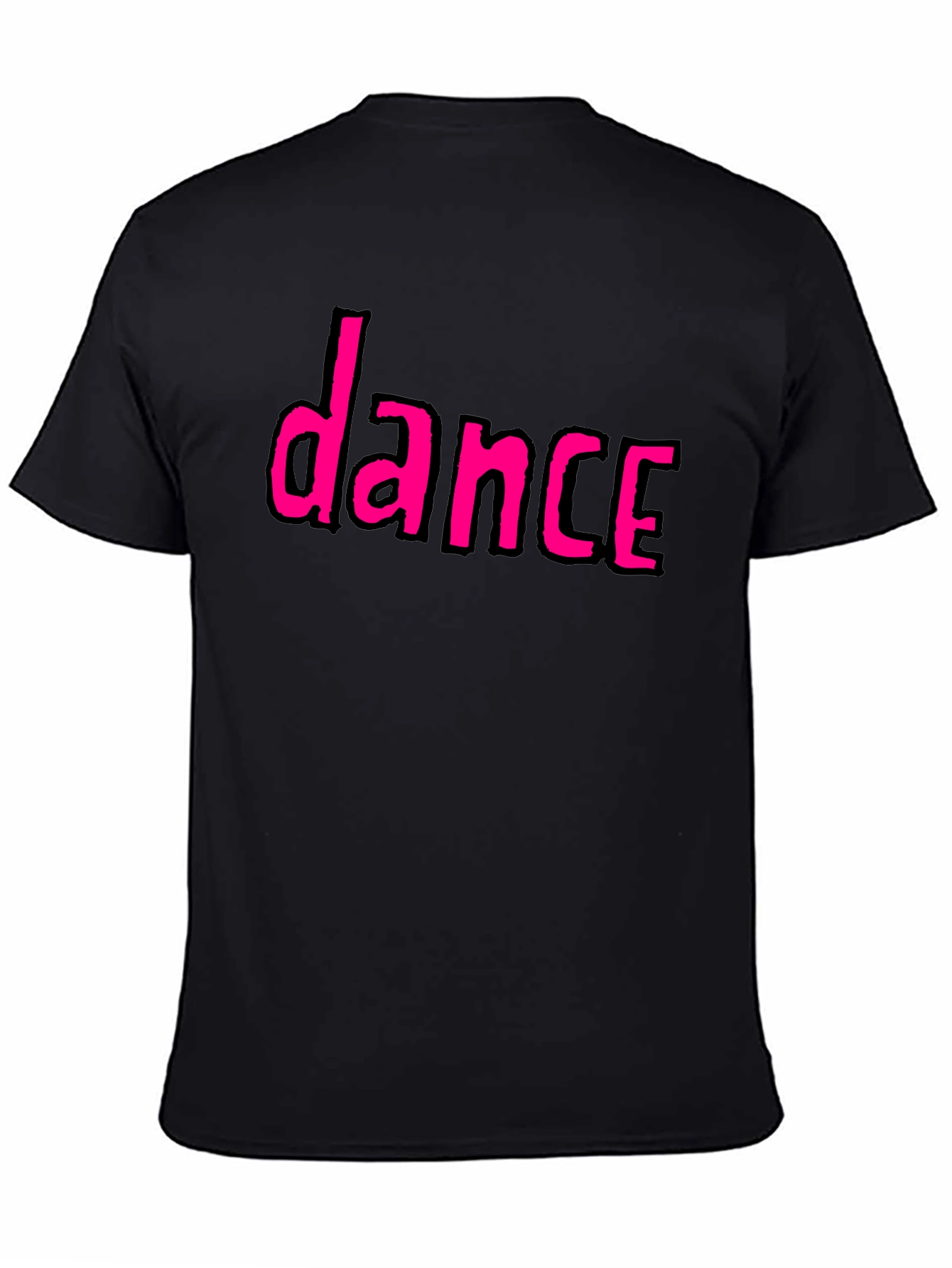 Dance Graphic Tee - Black Casual T-Shirt