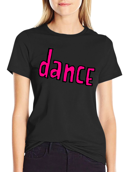 Dance Graphic Tee - Black Casual T-Shirt